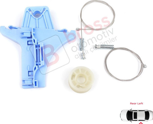 VW Jetta MK6 A6 5C6 için Arka Sol Cam Kriko Tamir Seti 5C6839461, 1K983975