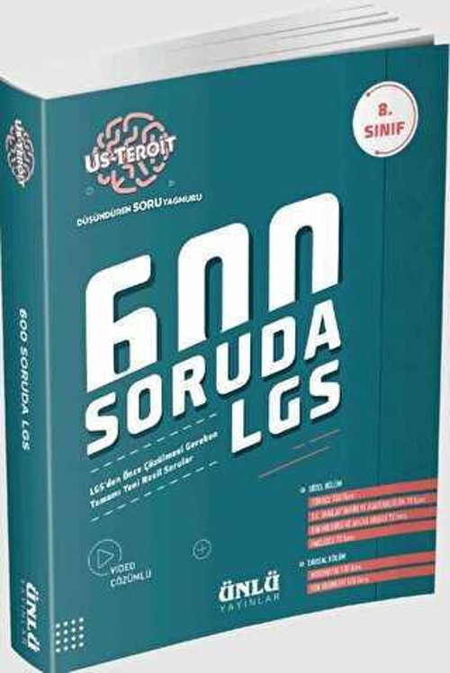 8.SINIF 600 SORUDA LGS SORU BANKASI - ÜNLÜ YAYINLARI