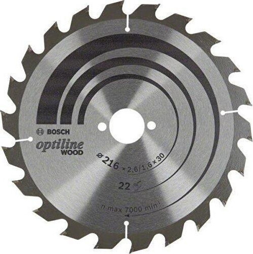 Optiline Ahşap 216 x 30 mm 22 Diş Daire Testere Bıçağı 2608838410