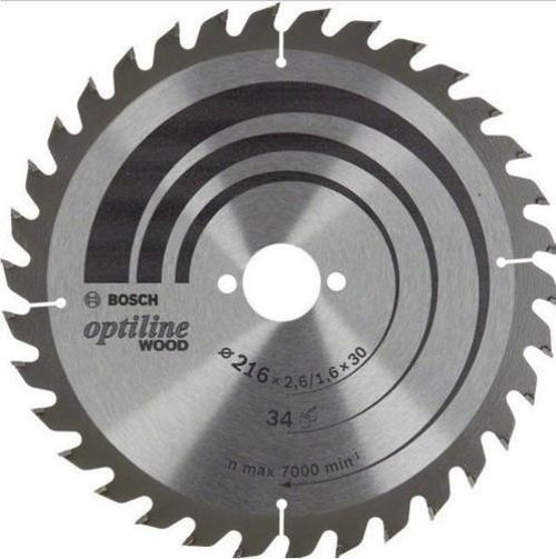 Optiline Wood Daire Testere Bıçağı 216MM 34DIŞ Ahşap
