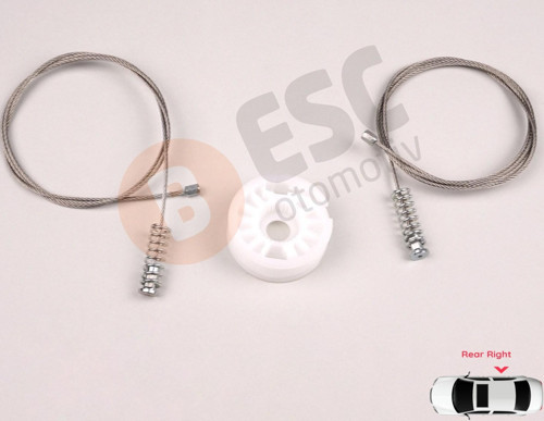 Audi A4 S4 B6 B7 8H7 8HE 2002-2009 2-Kapı Cabrio 8H0839398 İçin Elektrikli Arka Sağ Cam Kriko Seti