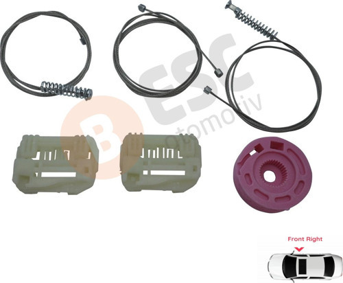 Hyundai i30 MK1 2007-2011 İçin Ön Sağ Cam Kaldırma Mekanizması Takımı