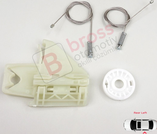 Skoda Octavia MK2 A5 1Z 2004-2013 4/5-Kapı 1Z0839655 İçin Elektrikli Arka Sol Cam Kriko Tamir Seti