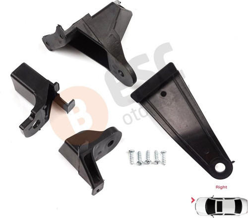 Renault Symbol MK3 2013-2017 Makyajsız Kasa 260106223R İçin Sağ Ön Far Ayak Tamir Seti