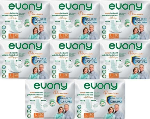 Premium Hasta Bezi Yetişkin Bel Bantlı Tekstil Yüzey L-Büyük 240 Adet