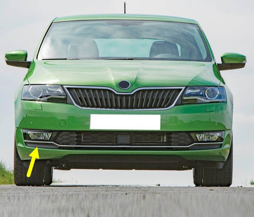Skoda Rapid 2017-2020 Ön Tampon Sağ Sis Farı Kapağı Kromlu 5JA807682B