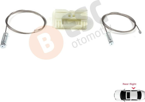 Renault Clio MK3 2005-2014 5-Kapı 8200291153 İçin Elektrikli Arka Sağ Cam Kriko Tamir Seti