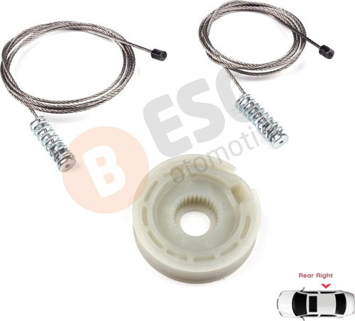 Ford Focus MK1 1998-2005 4/5 Kapı Hatchback Sedan Wagon 1143004 İçin Arka Sağ Cam Kriko Tamir Seti