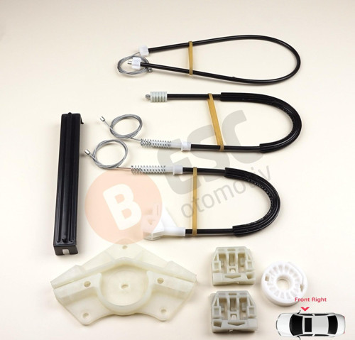 Skoda Octavia MK1 1U 2001-2010 Makyajlı Kasa 1U0837462B İçin Elektrikli Ön Sağ Cam Kriko Tamir Seti