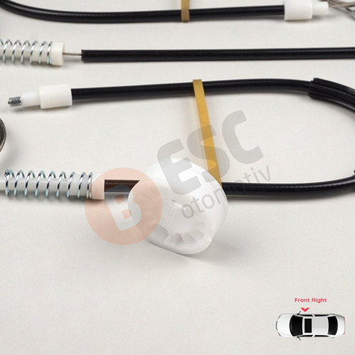 Mercedes E Series W211 2002-2009 İçin Ön Sağ Kapı Cam Kriko Tamir Takımı 2117200246