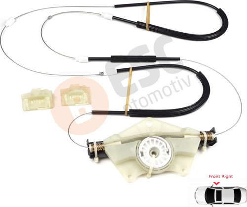 VW Passat B5 3B 3BG Skoda Superb MK1 B5 3U 3B1837462 İçin Ön Sağ Cam Kriko Tamir Seti