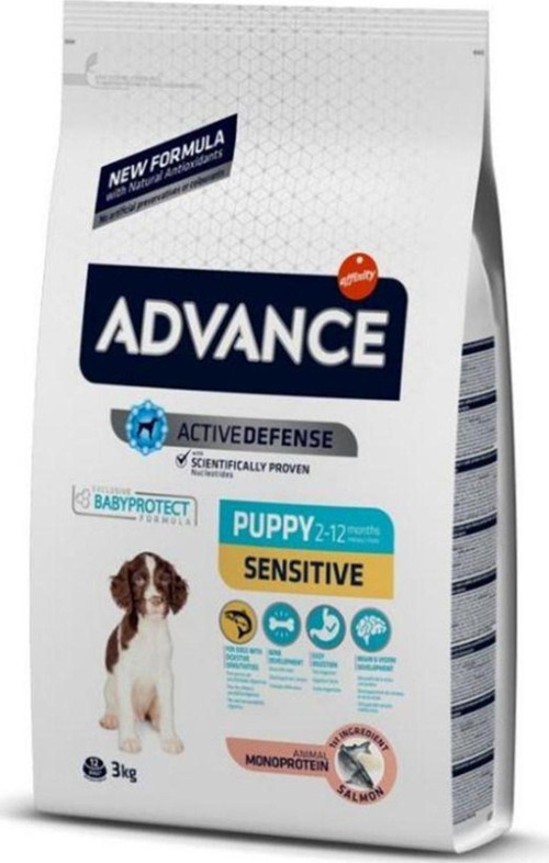 Advance Puppy Sensitive Somonlu Yavru Köpek Maması 3 Kg
