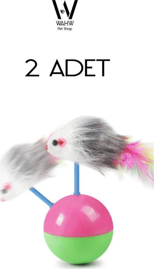 Fareli Hacı Yatmaz Kedi Oyuncağı 2 adet
