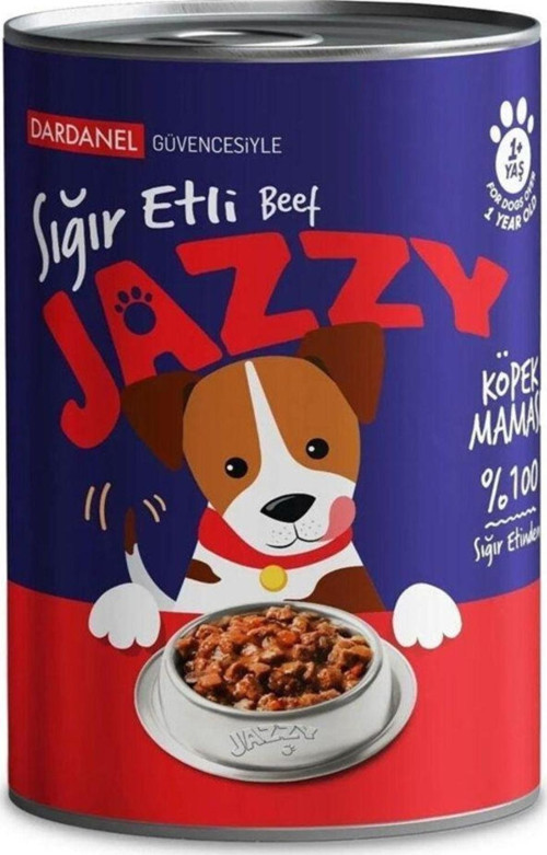 Jazzy Sığır Etli Yetişkin Köpek Konservesi 400gr