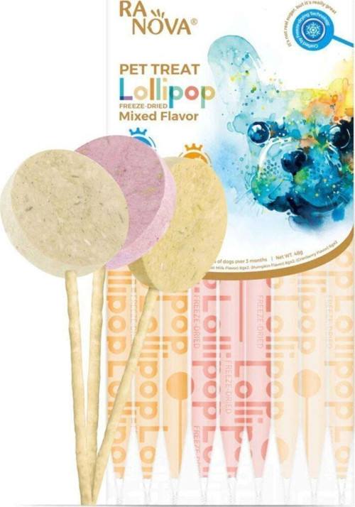 Köpekler İçin Karışık Lezzetli Dondurularak Kurutulmuş Lolipop 6lı