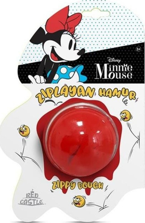 Disney Minnie Mouse Zıplayan Hamur 30 g Kırmızı-Red Castle ZDB-35
