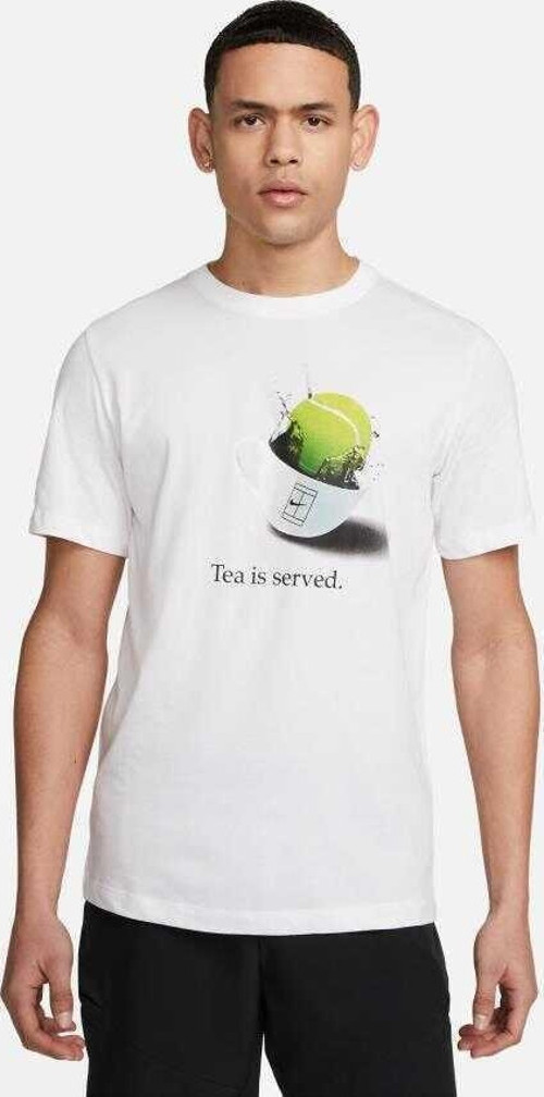 FD0030 Court Dri Fit Tee Wimbledon Beyaz Erkek Tişört