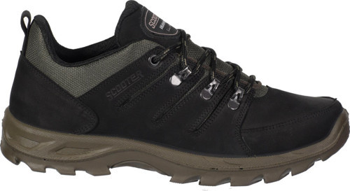 Su Geçirmez Deri Siyah-Haki Erkek Outdoor Ayakkabı M5557NSH