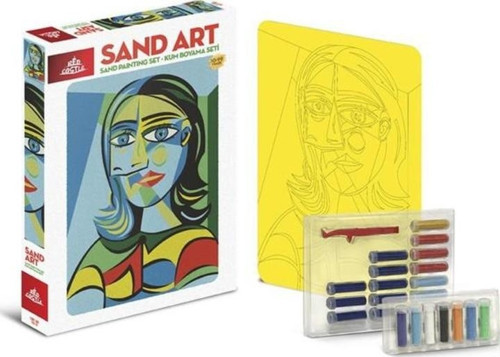 Sand Art (Kum Sanatı), Yetişkin Kum Boyama Aktivite Seti Kübik Kadın-YKO-16