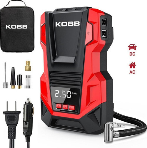 KB220 12Volt/220Volt 150 PSI Dijital Basınç Göstergeli Lastik Şişirme Pompası