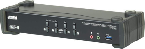 -CS1924M 4-Port USB 3.0 4K DisplayPort MST KVMP™ (Keyboard/Video Monitor/Mouse) Periferi Switch,
