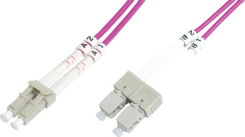 BC-FO-5LCSC-15/4 Beek SC-LC Fiber Optik Patch Kablo, 15 metre, Multimode, 3.0mm, Duplex, 50/125, OM4