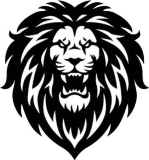 Aslan Tasarımlı Sticker (Oto-Motor-Laptop-Duvar-Dekor) 10 x 10 cm