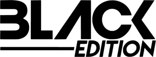 Black Edition Sticker (Oto-Motor-Laptop-Duvar-Dekor) 10 x 4 cm