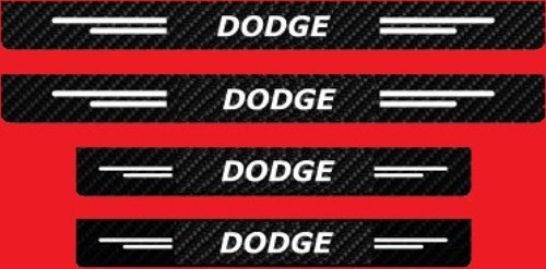 Dodge Modelleri İçin Uyumlu Grafen 5D Karbon Oto Kapı Eşiği 4 Adet