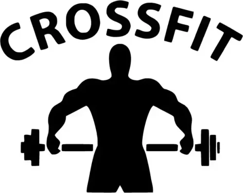 Crossfit Halter Sticker (Oto-Motor-Laptop-Duvar-Dekor) 20 x 16 cm