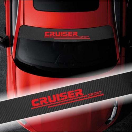 Cruiser İçin Uyumlu Grafen 5D Karbon Ön Cam Gölgelik 100 x 20 cm