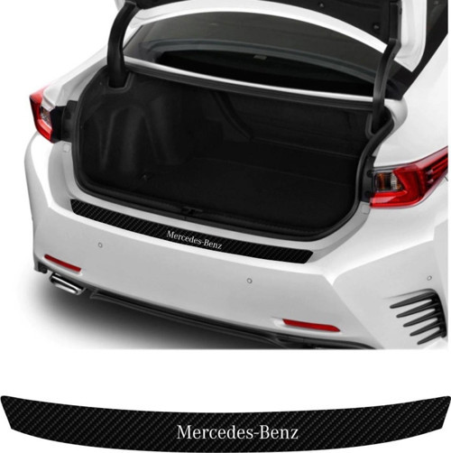 Mercedes 250 İçin Uyumlu Aksesuar Oto Arka Tampon Bagaj Koruyucu Sticker 92*7 Cm
