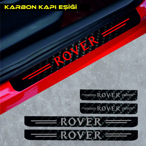 Rover 45 İçin Uyumlu Aksesuar Oto Kapı Eşiği Sticker Karbon 4 Adet