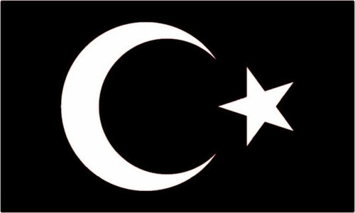 Türk Bayrağı Sticker (Oto-Motor-Laptop-Duvar-Dekor) 30 x 18 cm