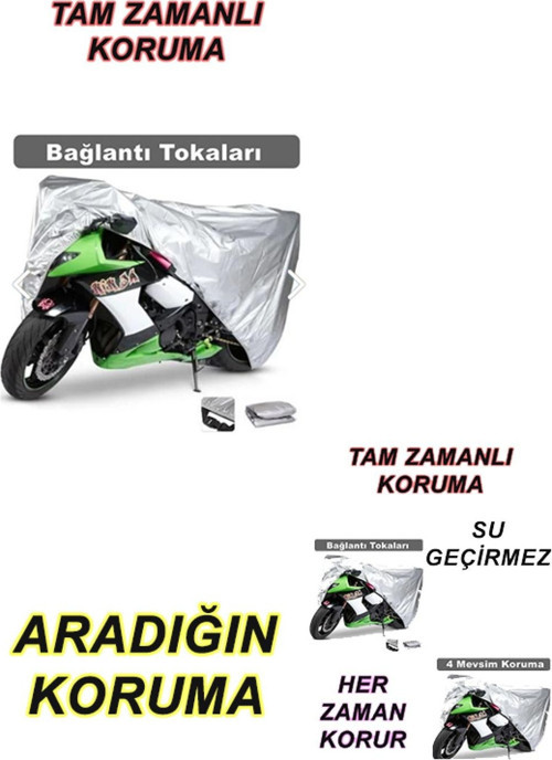 Gas Gas Tx Randonne 125 Uyumlu Arka Çanta Miflonlu Premium 4 Mevsim Koruyan Motosiklet Brandası Gri