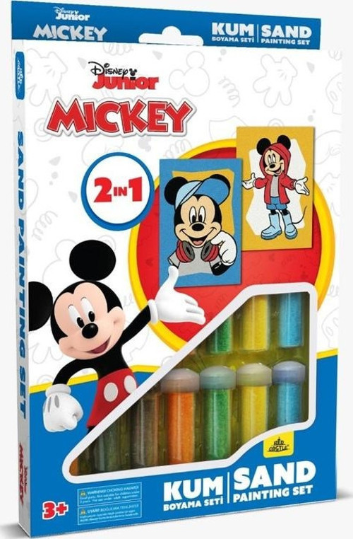 Eğitici ve Eğlenceli Kum Boyama Seti-Disney Mickey Mouse DS-47