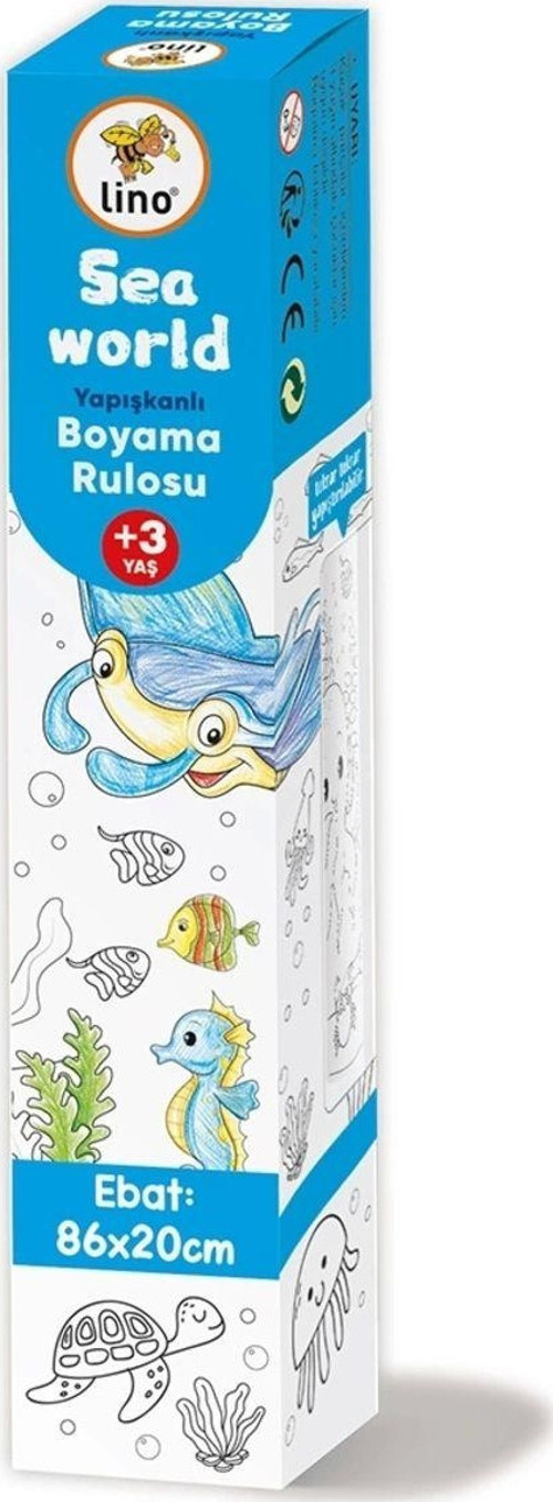 Yapışkanlı Boyama Rulosu Sea World 200X30 Cm Ls-200