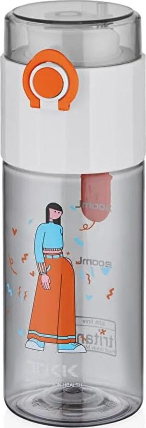 Tkk Desenli Matara (Suluk) 500 Ml T1013 (Karışık Renk 1 Adet)