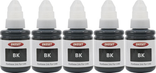 Canon G3400 G3410 G3411 G3415 uyumlu Siyah Mürekkep 135ml 5'li set