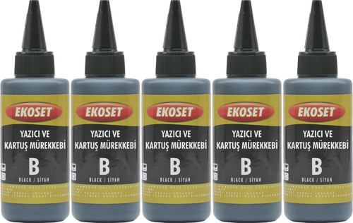 Epson EcoTank L3070 Siyah Muadil Mürekkep 100ml 5'li set