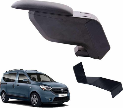 Dacia Dokker 2017 Delmesiz Çelik Ayaklı Siyah Kolçak Kol Dayama