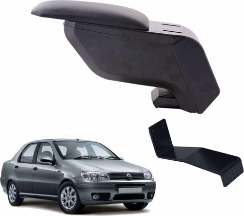 Fiat Albea 2009 Delmesiz Çelik Ayaklı Siyah Kolçak Kol Dayama