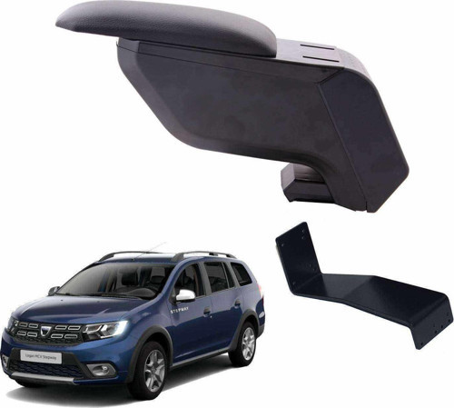 Dacia Logan MCV 2021 Delmesiz Çelik Ayaklı Siyah Kolçak Kol Dayama