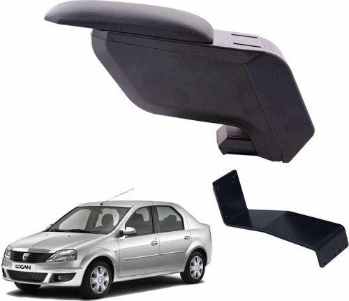 Dacia Logan Sedan 2005 Delmesiz Çelik Ayaklı Siyah Kolçak Kol Dayama