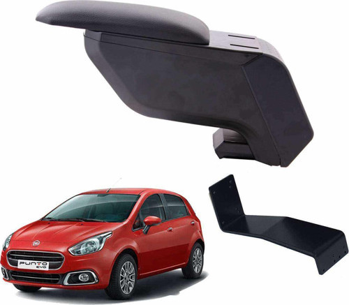 Fiat Punto 2011 Delmesiz Çelik Ayaklı Siyah Kolçak Kol Dayama
