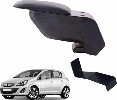 Opel Corsa D 2008 Delmesiz Çelik Ayaklı Siyah Kolçak Kol Dayama
