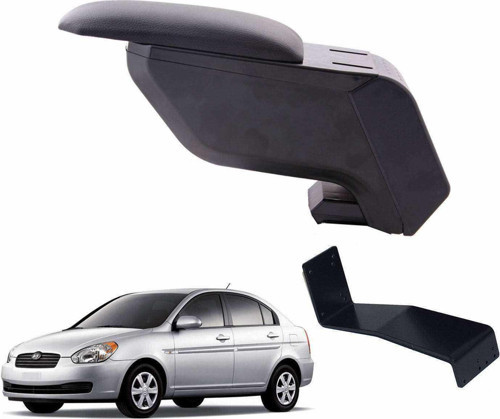 Hyundai Accent Era 2008 Delmesiz Çelik Ayaklı Siyah Kolçak Kol Dayama