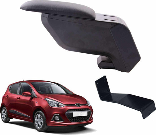 Hyundai i10 2015 Delmesiz Çelik Ayaklı Siyah Kolçak Kol Dayama