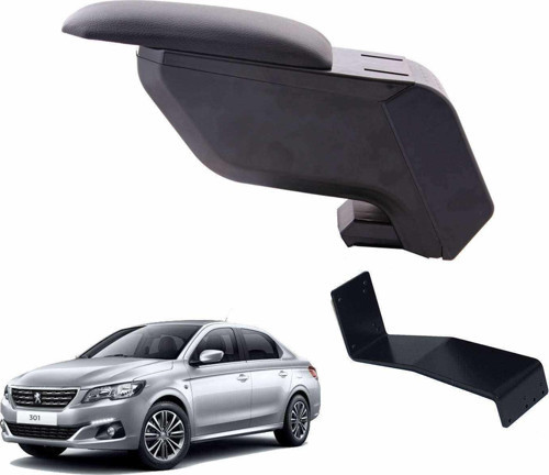 Peugeot 301 2013 Delmesiz Çelik Ayaklı Siyah Kolçak Kol Dayama
