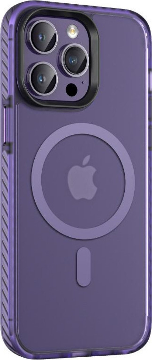Apple iPhone 14 Pro Max Kılıf Mat Arka Yüzey Wireless Şarj Özellikli Zore Locik Kapak